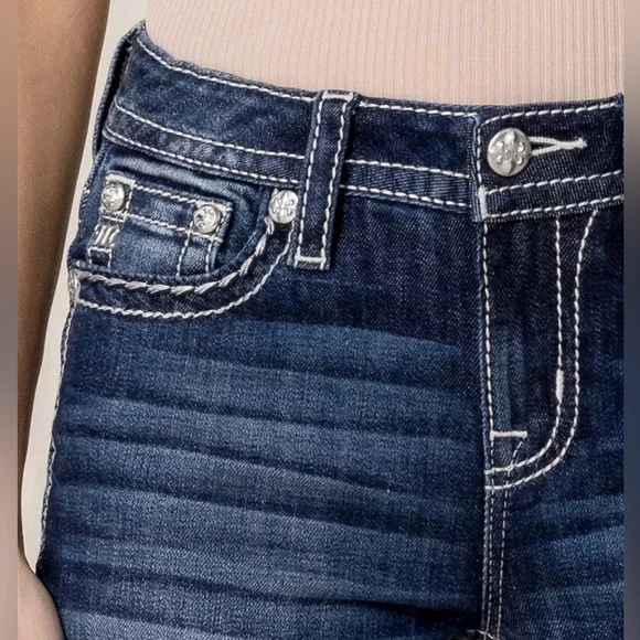 NWT MISS ME Floral Paradise Bootcut Jeans M3953B - Picture 5 of 9